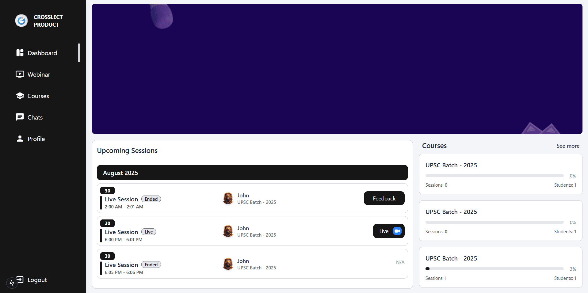 Tutor Dashboard